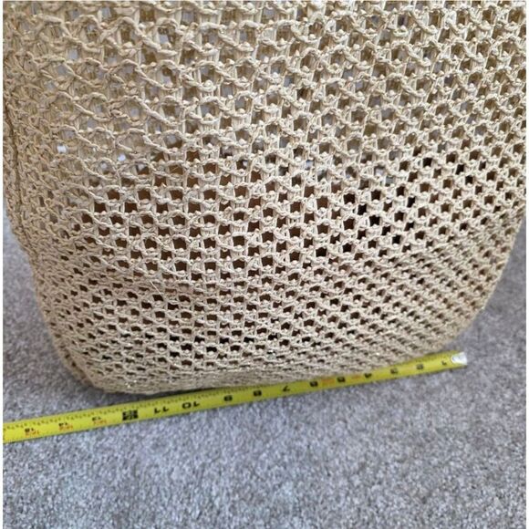 Jean Paul Gaultier Raffia Crochet Designer Summer Beach Tote-NEW - Picture 4 of 7